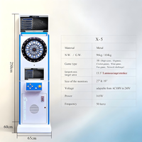 Machine à fléchettes électronique professionnelle en fer pour adultes, à monnayeur, pour intérieur, certifiée CE, modèle personnalisable X-5