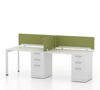 Table de bureau moderne extensible pour 2 à 10 personnes pour la maison ou l'espace de travail partagé intégré