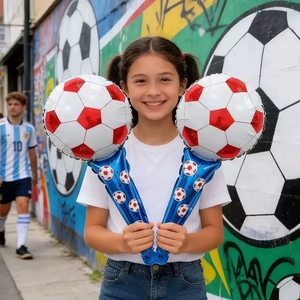 Kit <span class=keywords><strong>de</strong></span> Fête pour Supporters <span class=keywords><strong>de</strong></span> Football avec Bandeau, Bâton <span class=keywords><strong>de</strong></span> Soutien, Ballon et Accessoire Photo pour le Jour du Match, <span class=keywords><strong>Soirée</strong></span> <span class=keywords><strong>de</strong></span> Regard du Match, Fête <span class=keywords><strong>de</strong></span> Tailgate et Fournitures <span class=keywords><strong>de</strong></span> Célébration - Product Image 3