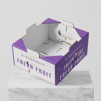 Modellen, stijlvolle, kleurrijke golfkartonnen doos, nieuw design, verpakking van karton voor gedroogd fruit, groenten en sap.