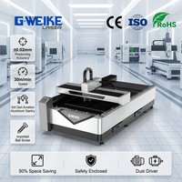 Machine de Découpe Laser Fibre G.weike LF1325L 300W 500W Automatique pour l'Acier, Machine de Couture Optique Guillotine