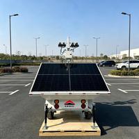 Projecteur solaire d'urgence extérieur avec lampes LED haute luminosité pour éclairage de secours