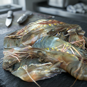 Crevettes tigrées noires sans tête, surgelées, taille 31/40, 10 kg, meilleure qualité - Product Image 2