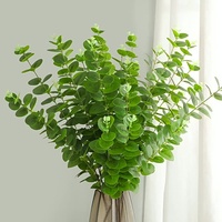 Feuilles d'eucalyptus artificielles de haute qualité, aspect naturel, pour décoration de table de mariage et de fête