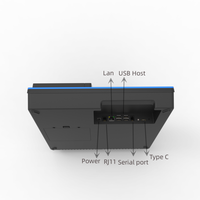 Système de point de vente tactile à double écran de 13.3 pouces Terminal de paiement tout-en-un de 80mm avec Windows 10