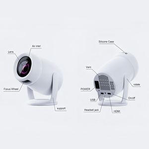 Mini Home Theater Y400 Android 13 Sistema inteligente 300AN SI Soporte Proyección WIFI portátil - Product Image 4