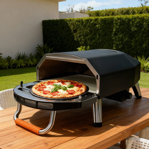 <span class=keywords><strong>Horno</strong></span> <span class=keywords><strong>de</strong></span> <span class=keywords><strong>Pizza</strong></span> a Gas Exterior Profesional <span class=keywords><strong>de</strong></span> <span class=keywords><strong>Acero</strong></span> <span class=keywords><strong>Inoxidable</strong></span> Estilo Napolitano <span class=keywords><strong>de</strong></span> 15 Pulgadas <span class=keywords><strong>para</strong></span> Fiestas en la Zona <span class=keywords><strong>de</strong></span> Aficionados al Fútbol - Product Image 1
