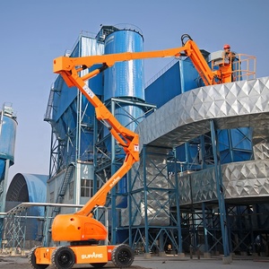 Plataforma Elevadora Hidráulica Móvil Eléctrica con Brazo Articulado, 10m 12m 14m 18m 300Kg, Estabilizadores 6x8/7x8 Pies, 1 Año de Garantía - Product Image 4
