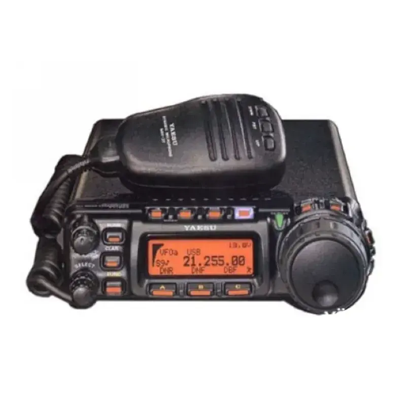 लंबी दूरी वॉकी-टॉकी 100W HF VHF UHF मोबाइल ट्रांसीवर वॉकी टॉकी फुट FT-857D 857 टी फुट 818 मोबाइल कार रेडियो के लिए 100 km