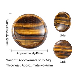 <span class=keywords><strong>Piedra</strong></span> de Cuarzo Rosa Pulida Redonda para el Bolsillo, <span class=keywords><strong>Piedra</strong></span> de Palma para Alivio del Estrés y Meditación - Product Image 4