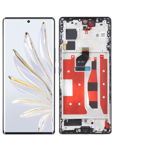 Original China Manufacture LCD Screen Assembly with Frame for Honor 70 Full Digitizer 1 Year Warranty