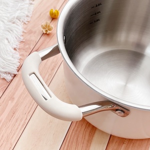 <span class=keywords><strong>Casserole</strong></span> <span class=keywords><strong>haut</strong></span> <span class=keywords><strong>de</strong></span> <span class=keywords><strong>gamme</strong></span>, batterie <span class=keywords><strong>de</strong></span> cuisine antiadhésive, grande marmite à soupe, cadeau <span class=keywords><strong>de</strong></span> cuisine, acier inoxydable 316, style moderne blanc, grande capacité - Product Image 6