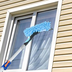 Poteau d'extension <span class=keywords><strong>télescopique</strong></span> léger et robuste de 6 à 18 pieds avec pointe en métal <span class=keywords><strong>pour</strong></span> le nettoyage des fenêtres de plumeau de peinture de changeur d'ampoule - Product Image 6