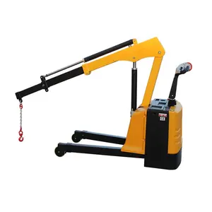 Hydraulic Electric Moving Hoist And Lifting Cranes Telescopic Boom Floor Crane With Hook