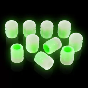 4 tapas de neumáticos deportivos universales con válvula luminosa iluminada con Material satinado ajustable, diamantes de imitación brillantes de varios colores - Product Image 1