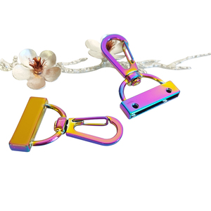 Arcobaleno di Colore del Metallo Schiocco <span class=keywords><strong>della</strong></span> Parte Girevole Gancio A Vite Fisso Corda Fibbia Pet Catena <span class=keywords><strong>Cintura</strong></span> Catenacci - Product Image 4