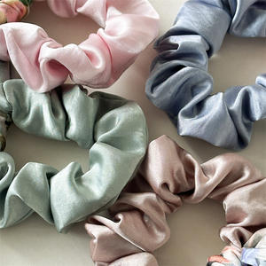Lazos para el pelo de seda satinada con logotipo personalizado, lazos para el pelo Rosas y florales para mujer, venta al por mayor, novedad - Product Image 3