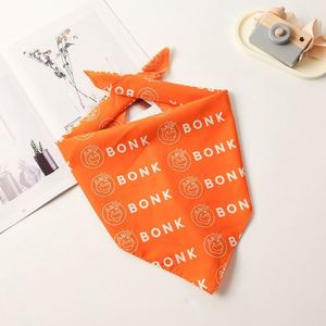Wholesale High Quality Fashion Linen square Scarf Cotton <b>Pet</b> Floral Scarves - Product Image 2