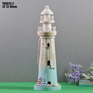 HOYE Mô Hình Hải Đăng Bằng Gỗ Thủ Công Hàng Thủ Công Trang Trí Nhà Cửa - Product Image 6