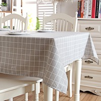 Nouvelle housse de table rectangulaire en coton et lin, style moderne, écologique, personnalisable, pour mariage, fête, banquet