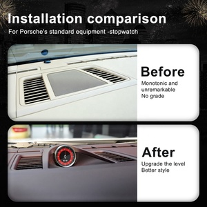 NaviHua New Arrival for Porsche Panamera 2010 2016 <b>Car</b> Interior Dashboard Central LCD Stopwatch <b>Clock</b> Compass Auto Meter <b>Clock</b> - Product Image 3