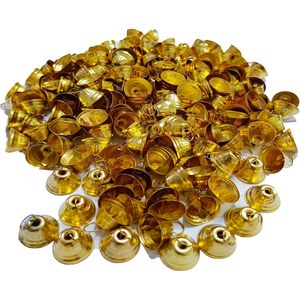 Vintage Indian <b>Tin</b> Bells Rustic Jingle Cow Bells <b>Small</b> Metal DIY Crafts Festive Decoration Christmas Tree Ornaments (12 4 CM) - Product Image 4