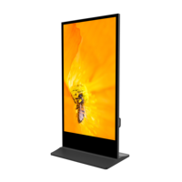 Layar Digital Signage Lantai 2000nits Kecerahan Tinggi, Tahan Sinar Matahari, untuk Iklan di Jendela
