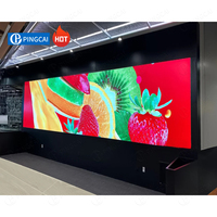 Pantalla LED de Pared de Video Publicitaria de Paso de Píxeles Pequeño Fijo, Delgada, 4k 8k P1.25 P2 P2.5, Panel de Pantalla LED para Interiores