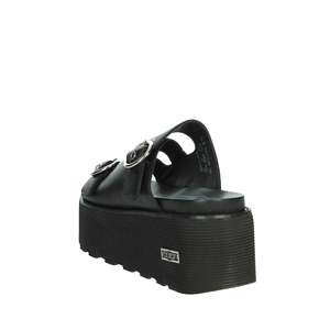Cult Women's Wedge Slipper Black Platform <b>Sandals</b> Size 8 - Product Image 2