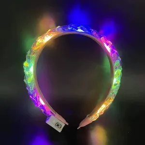 Creative LED Light-Up pellicola colorata fascia magica incandescente per capelli accessori per la laurea Ramadan Festival evento festa di <span class=keywords><strong>Halloween</strong></span> - Product Image 3