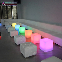 Table d'appoint en plexiglas illuminée de 20 pouces pour mobilier événementiel (Cb400)