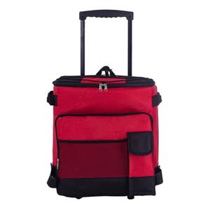Large Capacity Polyester Pull Rod Tugboat Ice <b>Cooler</b> New Thermal Insulation Bag for Outdoor Picnic Food and <b>Can</b> Storage - Product Image 5