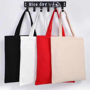 Wholesale Blank Canvas Tote <b>Bag</b> Cotton Canvas <b>Bag</b> <b>Medium</b> <b>Size</b> Daily Use Shopping <b>Bag</b> With Hand Length Handle As Your Wish Design - Product Image 1