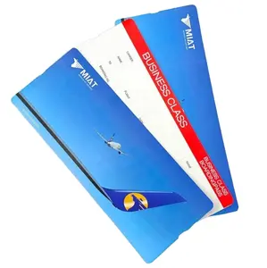 फैक्टरी मूल्य ऑफसेट मुद्रण उच्च गुणवत्ता थर्मल कागज बोर्डिंग पास एयरलाइन टिकट