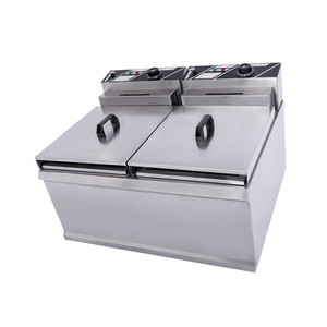 <span class=keywords><strong>Friteuse</strong></span> électrique à double cuve en acier inoxydable épaissi 4500W+4500W, chauffage rapide, <span class=keywords><strong>facile</strong></span> à <span class=keywords><strong>nettoyer</strong></span> - Product Image 4