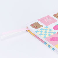 Cuaderno Kawaii de Tapa Dura al por Mayor, Diario A5 con Diseño de Cuadros, Libreta para Estudiantes, Bloc de Notas Diario, Logotipo Personalizado