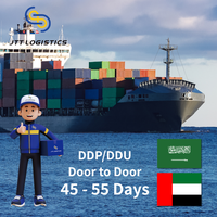 Transport maritime DDP porte-à-porte Chine vers Arabie Saoudite et Émirats arabes unis, transitaire de fret, délai de livraison 45-55 jours