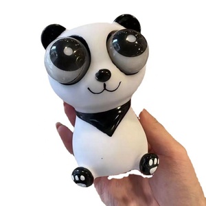 Nouveauté créative : Jouet en vinyle à yeux bouffants en forme d'animal, adorable panda anti-stress à presser pour garçons et filles - Product Image 1