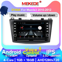 MEKEDE-D Android 9 4Core 1 + 16G Voiture Audio Vidéo Lecteur DVD pour Mazda 3 2010 2011 2012 WIFI GPS Radio Stéréo BT 4G