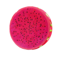 Kreatives 3D Niedliches Frucht-Plüsch Lendenkissen Sitzkissen Antibakteriell Polyester/Baumwolle Gesteppter Schaumstoff Trockenreinigbar Sofa-Stuhlbezug