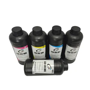 Tinta Neon UV Keras dan Lembut untuk Dx5 Dx7 Head Led Printer Tinta UV Fleksibel dan Aplikasi Keramik Kaku