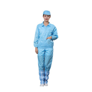 Tute <span class=keywords><strong>da</strong></span> <span class=keywords><strong>Lavoro</strong></span> Antistatiche Comode per Laboratorio, <span class=keywords><strong>Abbigliamento</strong></span> ESD per Camera Bianca, Tuta ESD - Product Image 1