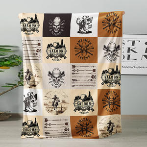 Manta Personalizada de Franela Estampada con Diseño de Oso y Ciervo del Bosque, Ecológica, Suave, para las Cuatro Estaciones - Product Image 5