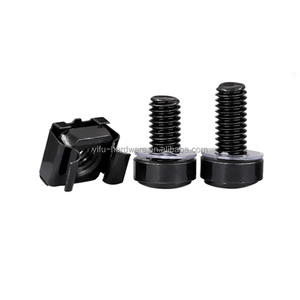 M6 Combination Nut Zinc Plating Galvanized 12mm/25mm/14mm Hex M8 M10 M16 Captive <strong>Rack</strong> Mounting Cabinet Screws Galvanized <strong>Bolts</strong> - Product Image 5