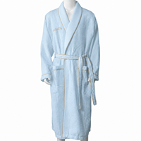 Peignoir de bain durable pour hôtel et spa avec col châle, léger, pour femmes, idéal pour l'hôtellerie et après le bain