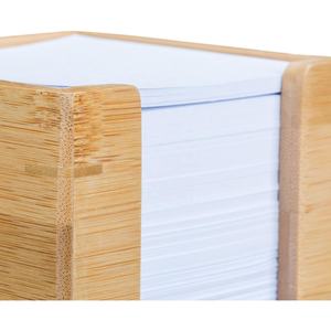 Vente en gros d'usine Zettelbox Bambus Zettelkasten Holz Notizzettel Halter 900 Blatt - Product Image 3