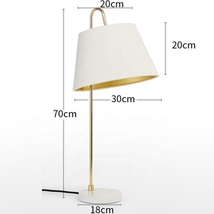 โต๊ะโรงแรมสีทองทันสมัย,โคมไฟข้างเตียงสำหรับตกแต่งโต๊ะ - Product Image 6