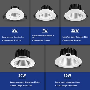 ไฟดาวน์ไลท์ LED แบบฝังฝ้าเพดาน อลูมิเนียม สำหรับภายนอกอาคาร แสงสีขาว 5000K ให้แสงสว่างแบบกลางวัน CRI 90 มุมลำแสง 120 องศา จากโรงงานโดยตรง - Product Image 6