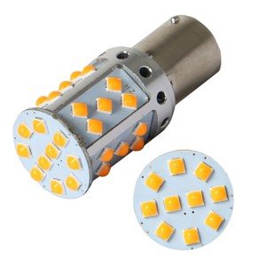 Ampoule LED Yosovlamp T20 7440 3030 35SMD sans erreur Canbus pour clignotant et feu arrière Opel Astra W21W <span class=keywords><strong>WY21W</strong></span> 12V 24W Ambre - Product Image 3