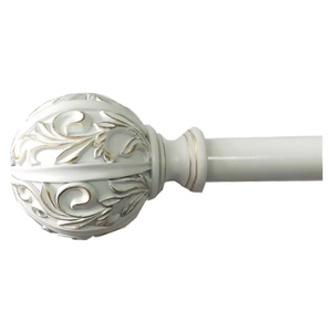 Vendita calda stile moderno asta di <span class=keywords><strong>tenda</strong></span> in metallo <span class=keywords><strong>con</strong></span> sfera di cristallo decorativo e accessori per la testa di erba per tende personalizzate - Product Image 5